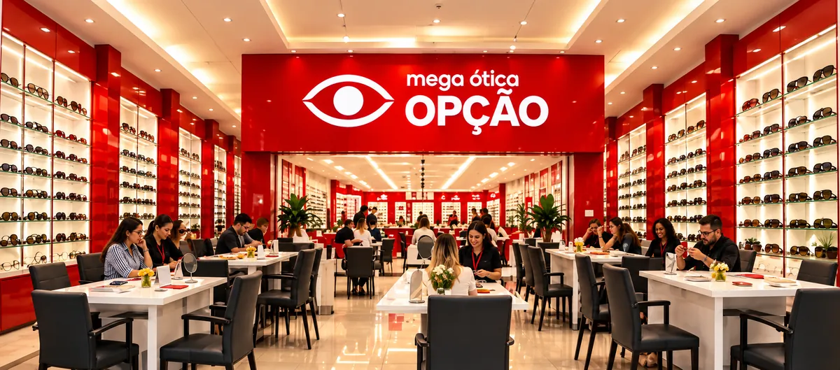 Interior da Mega Ótica Opção
